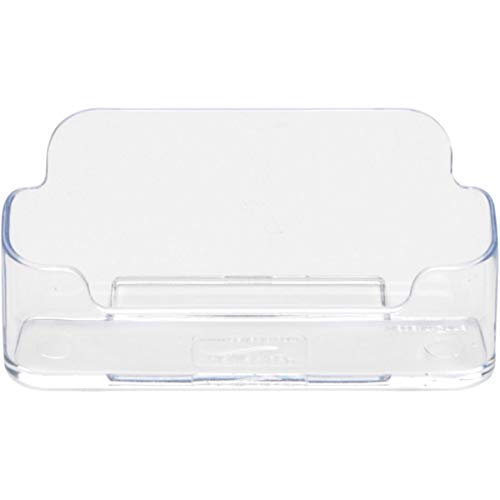 Deflect-o 19200 - Tarjetero de escritorio (hasta 50 tarjetas), color transparente