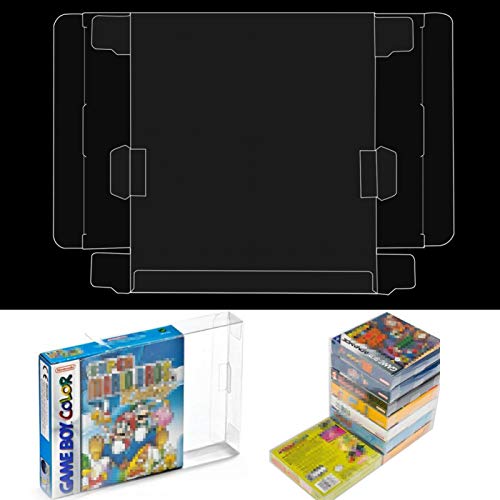 Demeras Game boy Estuche Transparente de plástico de 10 Piezas, Funda de plástico, Cubierta Antipolvo, Caja Protectora para Game Boy, Juego en Caja GBA