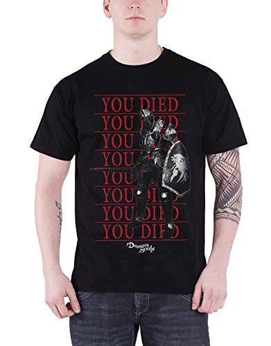 Demon'S Souls - Camiseta con Texto You Died
