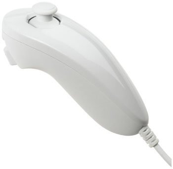 Desconocido Nunchuk Remoto Adjunto Controller para Nintendo Wii (White Edition) - Generic