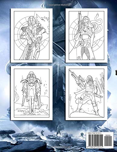 Destiny 2 Coloring Book: A New Way To Play The Video Game When Engaging In The Screen-Free Activities - Enjoying Coloring Through Stunning Pages Of Destiny 2 Collection