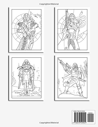 Destiny 2 Coloring Book: A Wonderful Gift For True Fans Of Destiny 2 Game, Playing The Game While Engaging In Art With The Unique Compilation Of Pretty Destiny 2 Scenarios Patterns