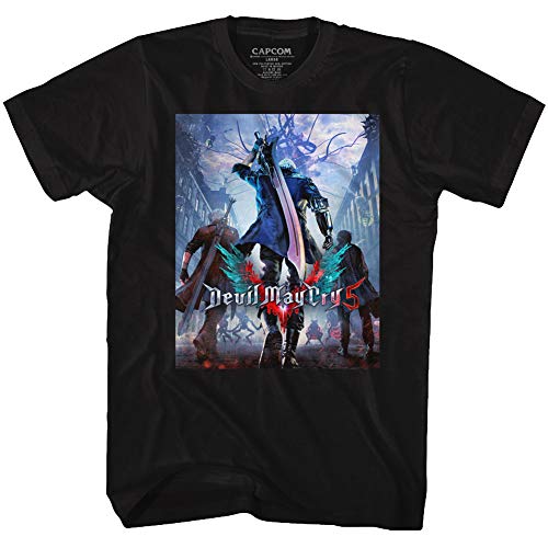 Devil May Cry Video Game Action Adventure Combat Cry 3 Dudes - Camiseta para adulto -  Negro -  Large