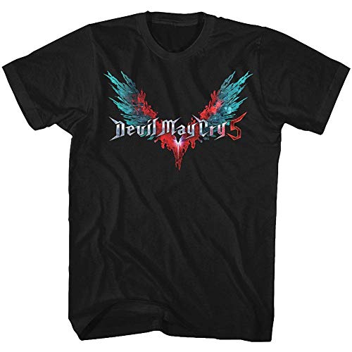 Devil May Cry Video Game Action Adventure Combat Cry Logotees - Camiseta para adulto - Negro - 6X