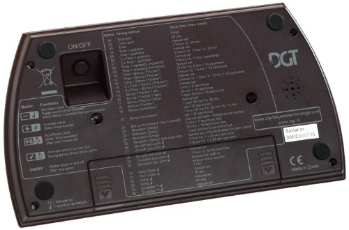 DGT DGT2010 - Reloj de ajedrez, digital, con logo FIDE, Multicolor