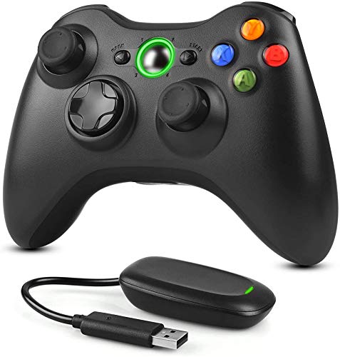 Dhaose - Mando inalámbrico de 2,4 GHz, gamepad mejorado con joystick para Xbox 360, Xbox Slim 360 y ordenadores con Windows 7, 8 y 10