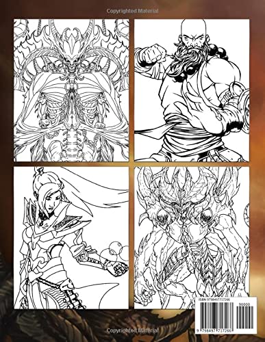 Diablo Coloring Book: Diable Series Gift Idea For Adults Teens Activity Game Lover