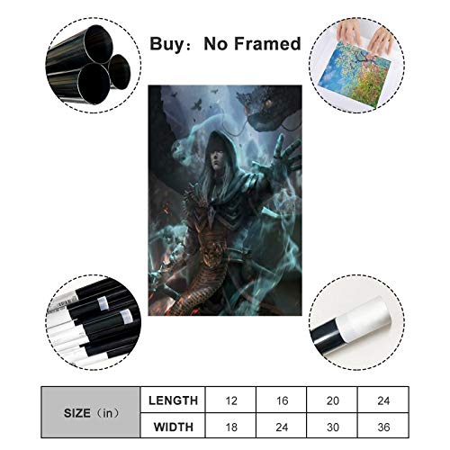 Diablo - Póster decorativo para decoración de dormitorio (50 x 75 cm)