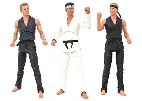 DIAMOND SELECT TOYS San Diego Comic-Con 2021 Exclusivo Cobra Kai Deluxe Conjunto de figuras de acción, multicolor