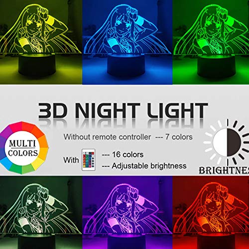 Dibujos animados Mi héroe Academia Deku Manga Midoriya Izuku Animación Figura Luz de la Noche Led Anime Niño Niños Adultos Regalos Decoración Cómic Lámpara de Mesa Dormitorio 16 Colores Decoración