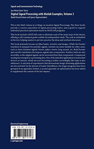 Digital Signal Processing with Matlab Examples, Volume 3: Model-Based Actions and Sparse Representation (Signals and Communication Technology)