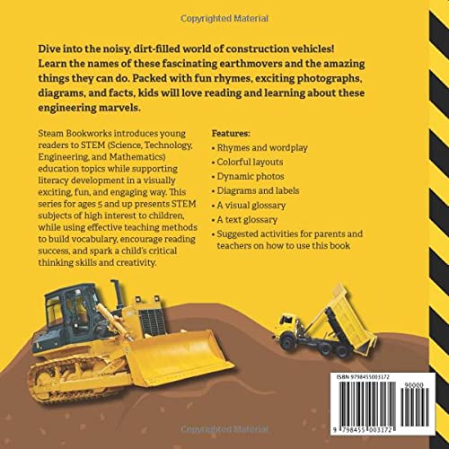 Dirt Machines: Heavy-Duty Construction Vehicles | A STEM Book for Kids | Beginning Readers | Ages 5 and Up (STEM Books for Kids)