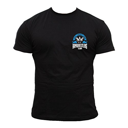 Dirty Ray Deportes de fuerza Arm wrestling camiseta hombre T-shirt DT25 (XXL)