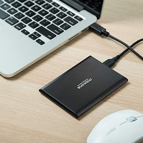 Disco duro externo 500GB - 2.5" USB 3.0 Ultrafino Diseño Metálico HDD Portátil para Mac, PC, Laptop, Ordenador, Xbox one, PS4, Smart TV, Chromebook - Grey