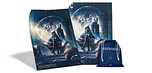 Dishonored 2 Throne | Puzzle 1000 Piezas | Incluye póster y Bolsa | 68 x 48 | Videojuego | Rompecabezas para Adultos y Adolescentes | para Navidad y Regalos | Decoración