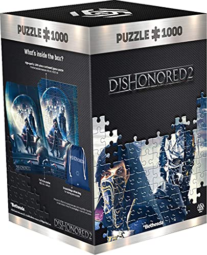 Dishonored 2 Throne | Puzzle 1000 Piezas | Incluye póster y Bolsa | 68 x 48 | Videojuego | Rompecabezas para Adultos y Adolescentes | para Navidad y Regalos | Decoración