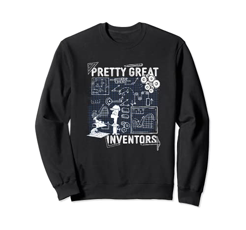 Disney Phineas And Ferb Inventions Schematic Sudadera