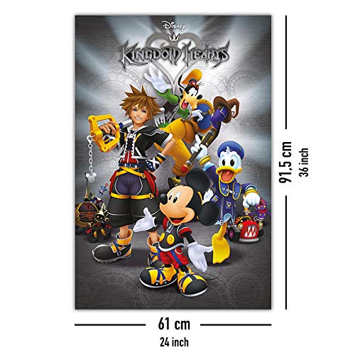 Disney Póster Kingdom Hearts - Classic/Personajes (61cm x 91,5cm)