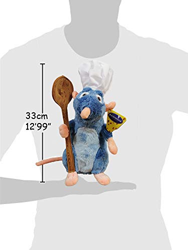 Disney Ratatouille - Peluche Remy, con Gorro de Cocinero y con una Cuchara 12'63"/33cm Calidad Super Soft