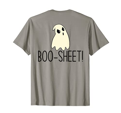 Divertido meme de fantasma enojado de Halloween en la parte posterior Camiseta