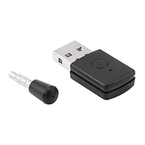 Diyeeni Adaptador USB Mini USB 4.0 Adaptador Bluetooth/Dongle Receptor y transmisores para Playstation PS4 con micrófono inalámbrico para Auriculares con Bluetooth