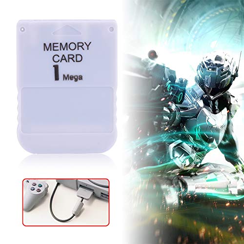 Diyeeni Memory Stick portátil Memory Card de 1MB para Sony PS1 Compatible con Cualquier Juego de Playstation One Blanco