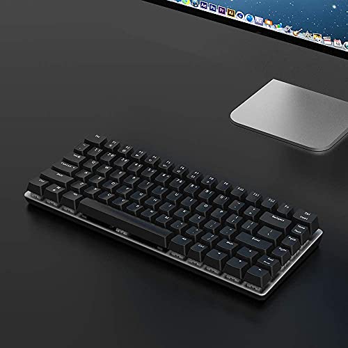 Docooler AK33 Teclado Mecánico Gaming,E-Sport Teclado 82 Teclas USB Wired Switches Azules,100% Anti-ghosting para PC y Laptop Negro(Sin RGB)