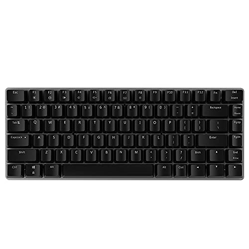 Docooler AK33 Teclado Mecánico Gaming,E-Sport Teclado 82 Teclas USB Wired Switches Azules,100% Anti-ghosting para PC y Laptop Negro(Sin RGB)