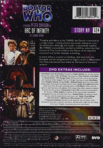 Doctor Who: Arc Of Infinity [Edizione: Stati Uniti] [Italia] [DVD]