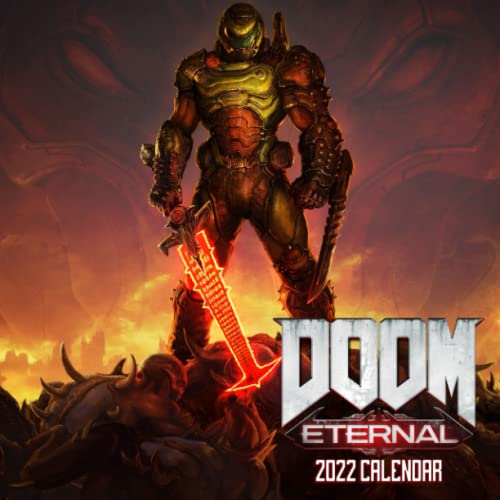 DOOM Eterna Calendar 2022: January 2022 - December 2022 OFFICIAL Squared Monthly Calendar, 12 Months | BONUS 4 Months 2021