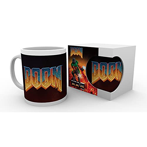 Doom - Taza - Logo Classic - Taza de café - Mug - Cerámica - Caja de regalo