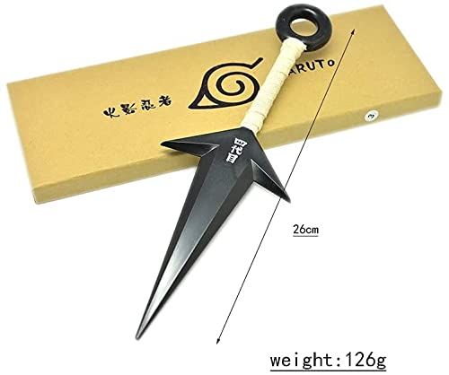 DOULAIMAI El tamaño completo de 26 cm es adecuado para accesorios de disfraz de ninja de la serie de anime, que se utilizan para el juego de roles y completa tu disfraz con kuna japonesa.