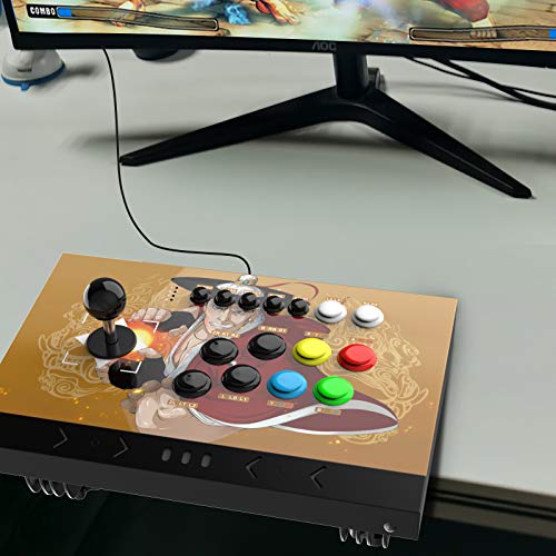 DOYO Arcade Joystick Machine Video Game Arcade Fight Stick para el hogar, compatible con NEOGEO Mini / PC / PS Classic / Nintendo Switch / PS3 / Android / Raspberry Pi