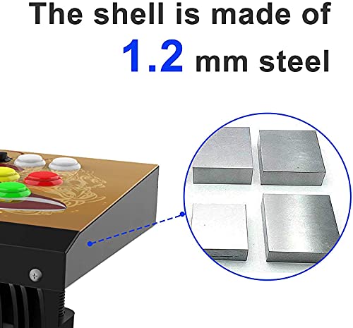 DOYO Arcade Joystick Machine Video Game Arcade Fight Stick para el hogar, compatible con NEOGEO Mini / PC / PS Classic / Nintendo Switch / PS3 / Android / Raspberry Pi