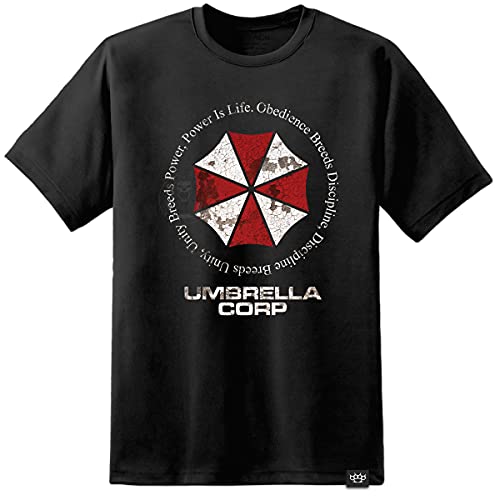 DPX-1 Resident Evil - Umbrella Corporation - Obediencia Distressed T Shirt (S-3XL) Capcom