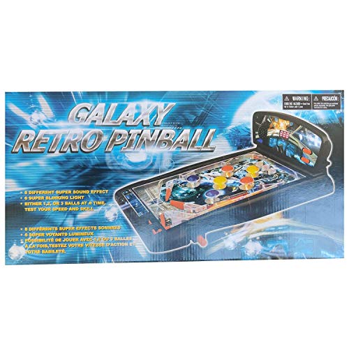Dr. Troll Galaxy Retro Pinball. Juego clásico del Pinball ambientado en el Espacio y de sobremesa. Juguete para niños a Partir de 3 años y Adultos Aficionados a los Juegos Retro.