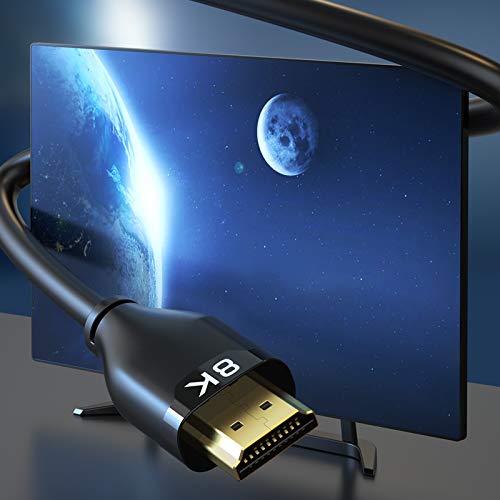 Dragon Trading Sony Playstation 5 y X Box Series X Compatible 8K HDMI 2.1 Cable de 2 metros, AviBrex Ultra HD de alta velocidad 48Gpbs 8K60 4K120 144Hz eARC HDR10 4:4:4 HDCP 2.2 y 2.3 Dolby