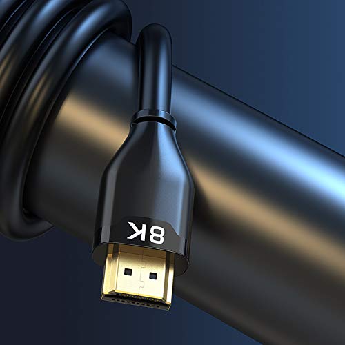 Dragon Trading Sony Playstation 5 y X Box Series X Compatible 8K HDMI 2.1 Cable de 2 metros, AviBrex Ultra HD de alta velocidad 48Gpbs 8K60 4K120 144Hz eARC HDR10 4:4:4 HDCP 2.2 y 2.3 Dolby