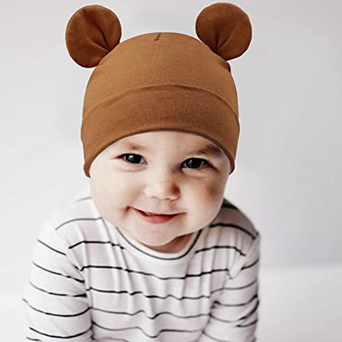 DRESHOW 4 PCS Bebé Beanie Sombrero Recién Nacidos Niño Pequeño Sombrero para Bebés Niños Gorros
