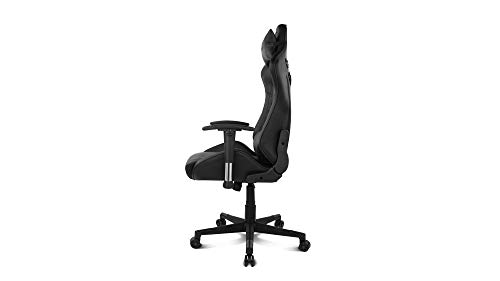 Drift DR85B - Silla Gaming Profesional, polipiel, reposabrazos 2D, piston clase 4, asiento basculable, altura regulable, respaldo reclinable, cojines lumbar y cervical, color negro