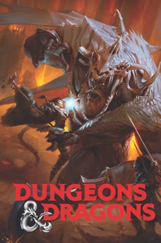 Dungeons and Dragons Notebook: - Letter Size 6 x 9 inches, 110 wide ruled pages