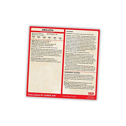 Dungeons & Dragons Spellbook Cards: Epic Monsters (D&d Accessory)