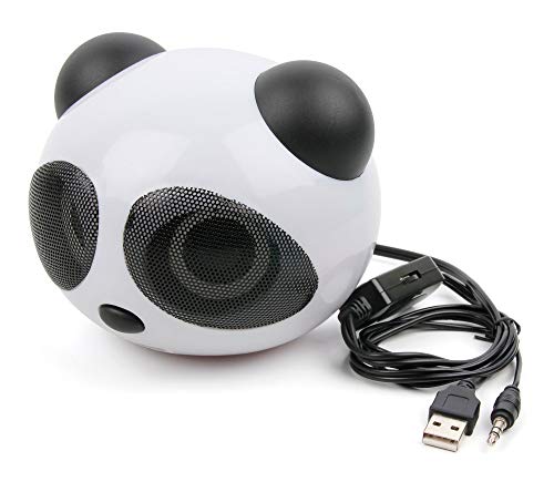 DURAGADGET Altavoz con diseño de Oso Panda para portátil Medion Erazer P6681 (MD 60597), Medion Erazer P6689, Medion Erazer P7643, Medion Erazer P7643 (MD 60007), Medion Erazer P7643 (MD 60397)