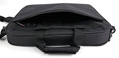 DURAGADGET Maletín Negro para Portátil Medion Erazer P6689, P7651, Medion P6687 / XMG Core 15 / Acer Aspire 7 715-71G-78FD - Múltiples Compartimentos