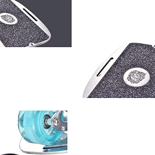 DYX Monopatín Completo, Tablero de Deriva Seis Generaciones de Tablero Grande Monopatín Dividido de Cuatro Ruedas Monopatín de Camino itinerante patineta Lobo Bo Tablero de mandos vitalidad