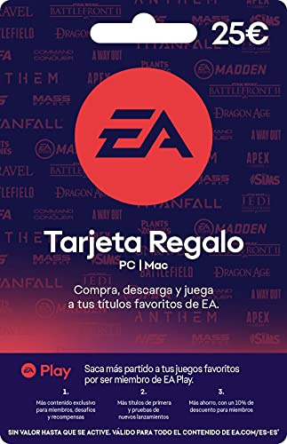 EA Tarjeta Regalo 25 € | Código para PC y Mac