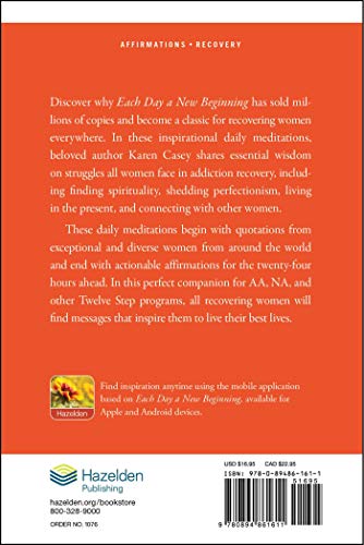 Each Day A New Beginning: Daily Meditations for Women (Hazelden Meditations)