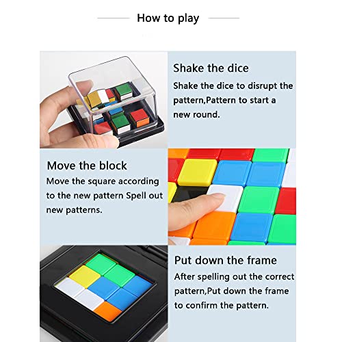 EACHHAHA Magic Block Game Juego de competición Juego de Mesa para Dos Personas Juego Interactivo para Padres e Hijos Juego Educativo para niños