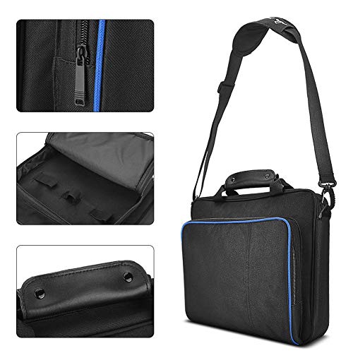 East buy - Bolsa de Transporte para PS4 - Bolsa de Transporte portátil para el Sistema de Juegos PS4 Pro Bolsa de Hombro Estuche de Almacenamiento de Viaje Color Negro