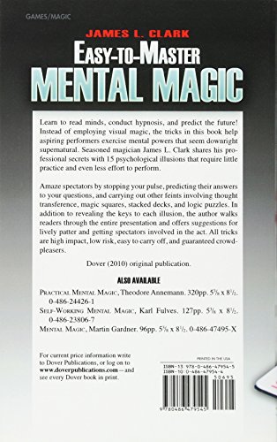Easy-to-Master Mental Magic (Dover Magic Books)